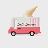 Ice Cream Van Wooden Diecast Toy Car