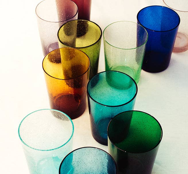 Almond Shell Handmade Glass Tumbler