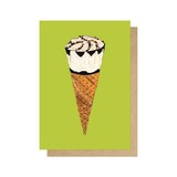 Cornetto on Pistachio Greetings Card