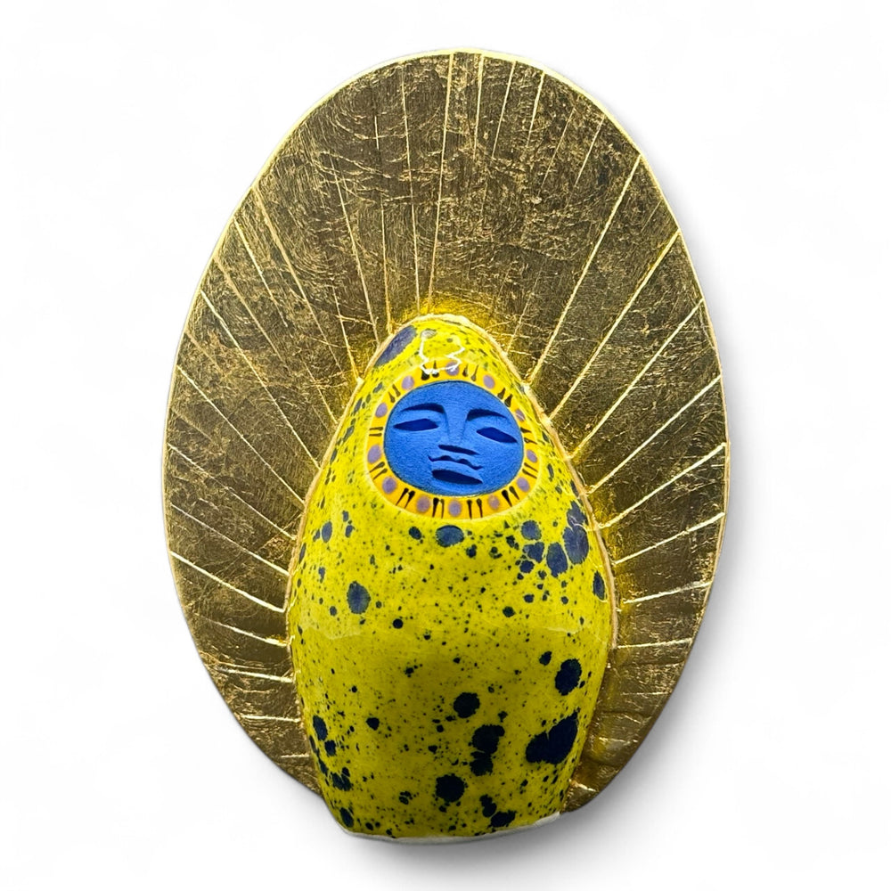 Charlie Russell House Goddess - Blue/Yellow - Large