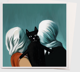 Lovers by Mogritte Greetings Card