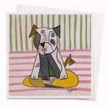 Pugasso Greetings Card