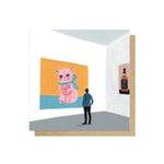 Cat Painting Greetings Card
