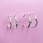 Liquid Silver Hoop Earring