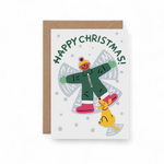 Snow Angel Greetings Card