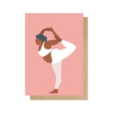 Yoga at 12 O'Clock Greetings Card