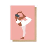 Yoga at 12 O'Clock Greetings Card