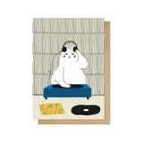 Disco Cat Greetings Card