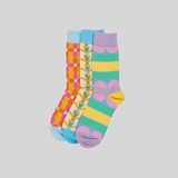 Set of 3 Patterned Men's Socks