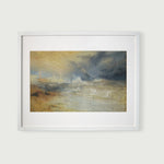 JMW Turner Waves Breaking on a Lee Shore at Margate Framed Art Print