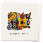 Wassily Catdinsky Greetings Card