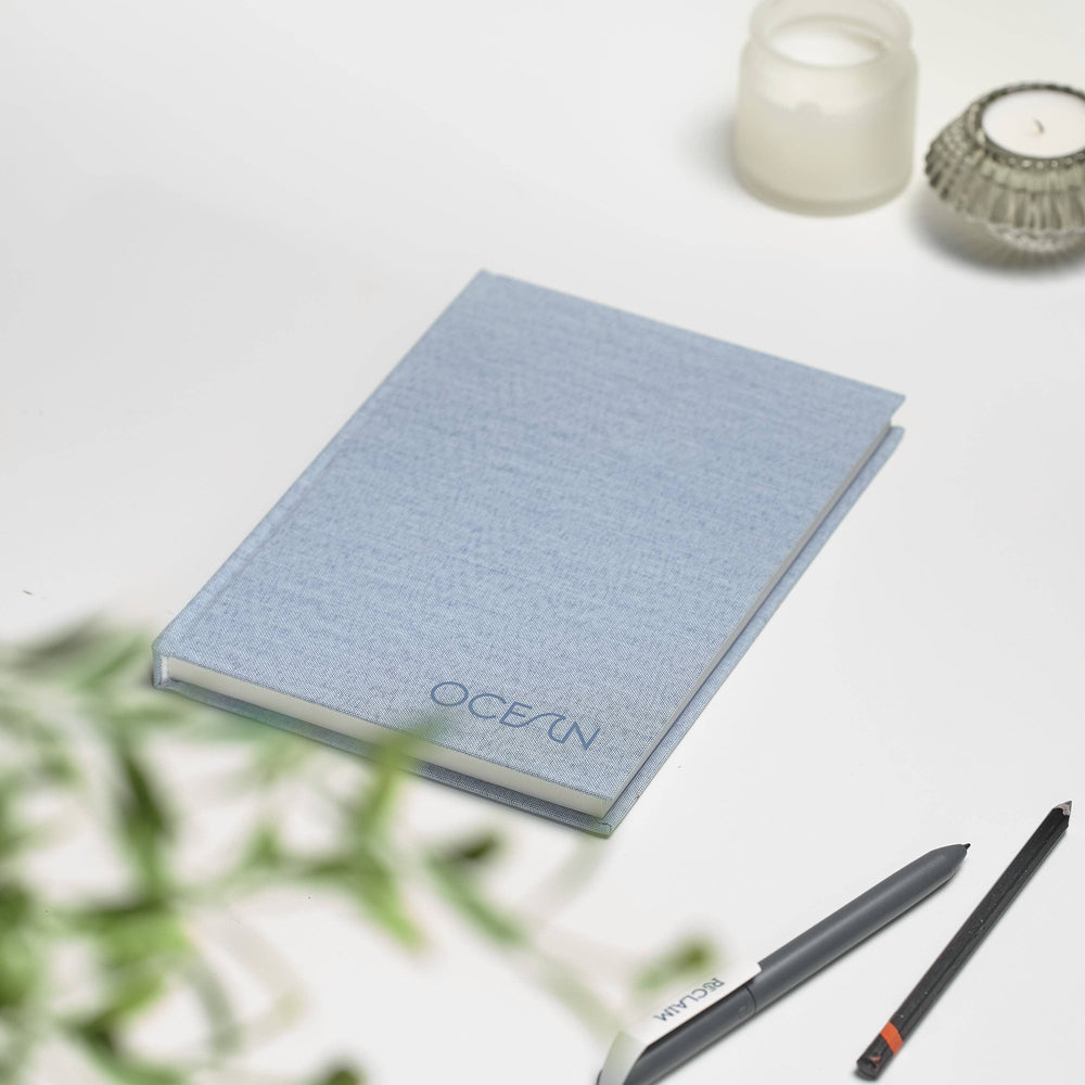 Notebook A5 Recycled Ocean Waste - Ocean Blue