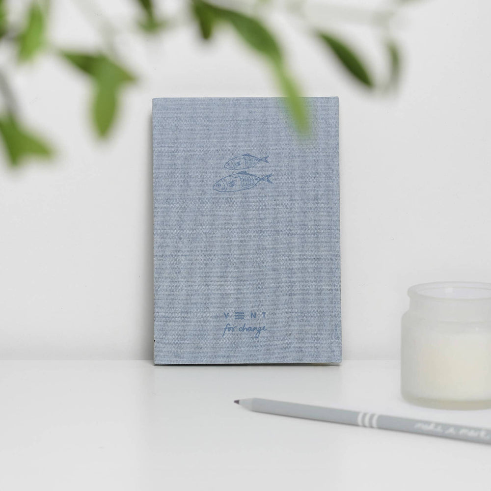 Notebook A5 Recycled Ocean Waste - Ocean Blue
