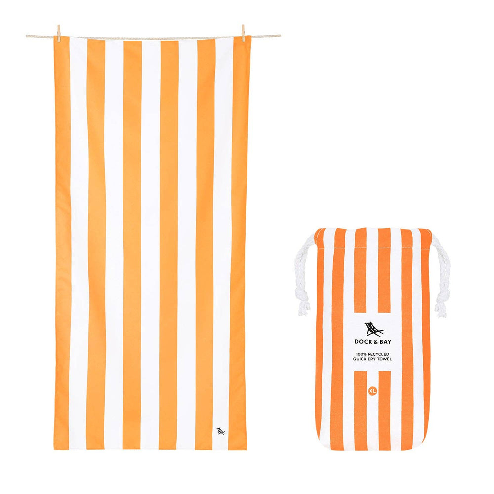 Dock & Bay Quick Dry Towels - Cabana - Ipanema Orange