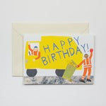 Bin Lorry Greetings Card