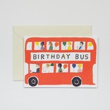 Birthday Bus Greetings Card