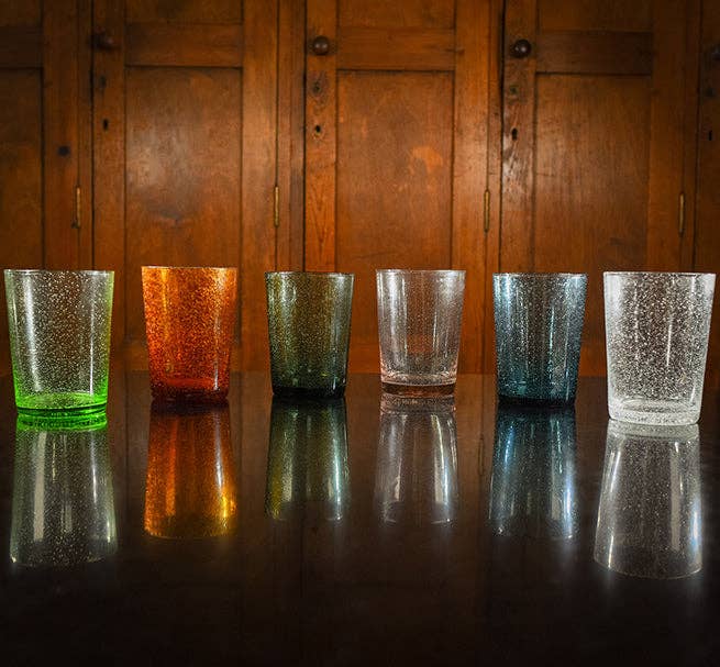 Almond Shell Handmade Glass Tumbler