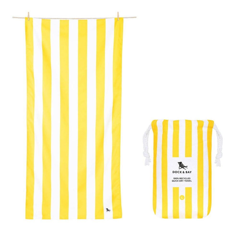 Dock & Bay Quick Dry Towels - Cabana - Boracay Yellow