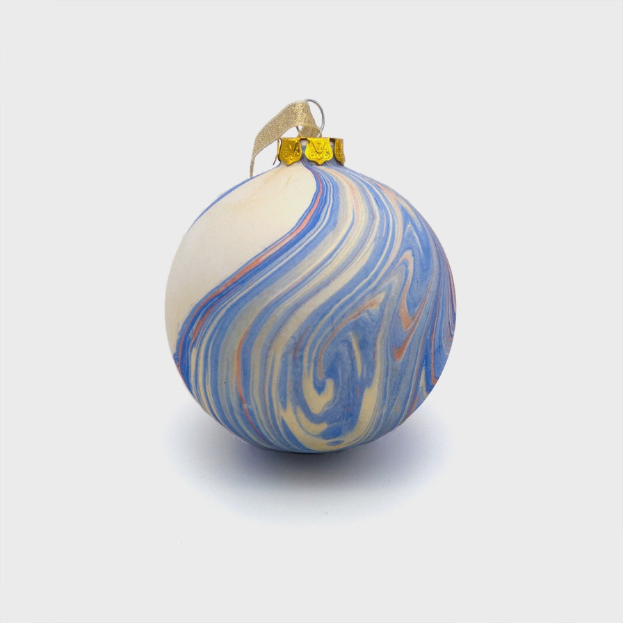 Marbled Ceramic Bauble