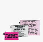 Guerrilla Girls  Dearest Art Collector and The Advantages Of Being A Woman Artist Recycled Zip Pockets