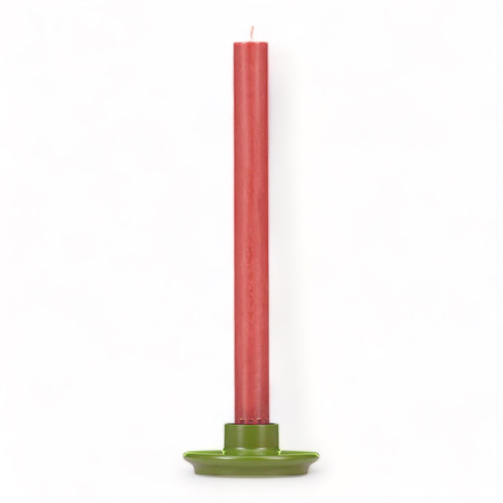Small Olive Green Candleholder