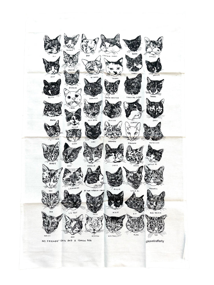 Cats Tea Towel - Kavel Rafferty