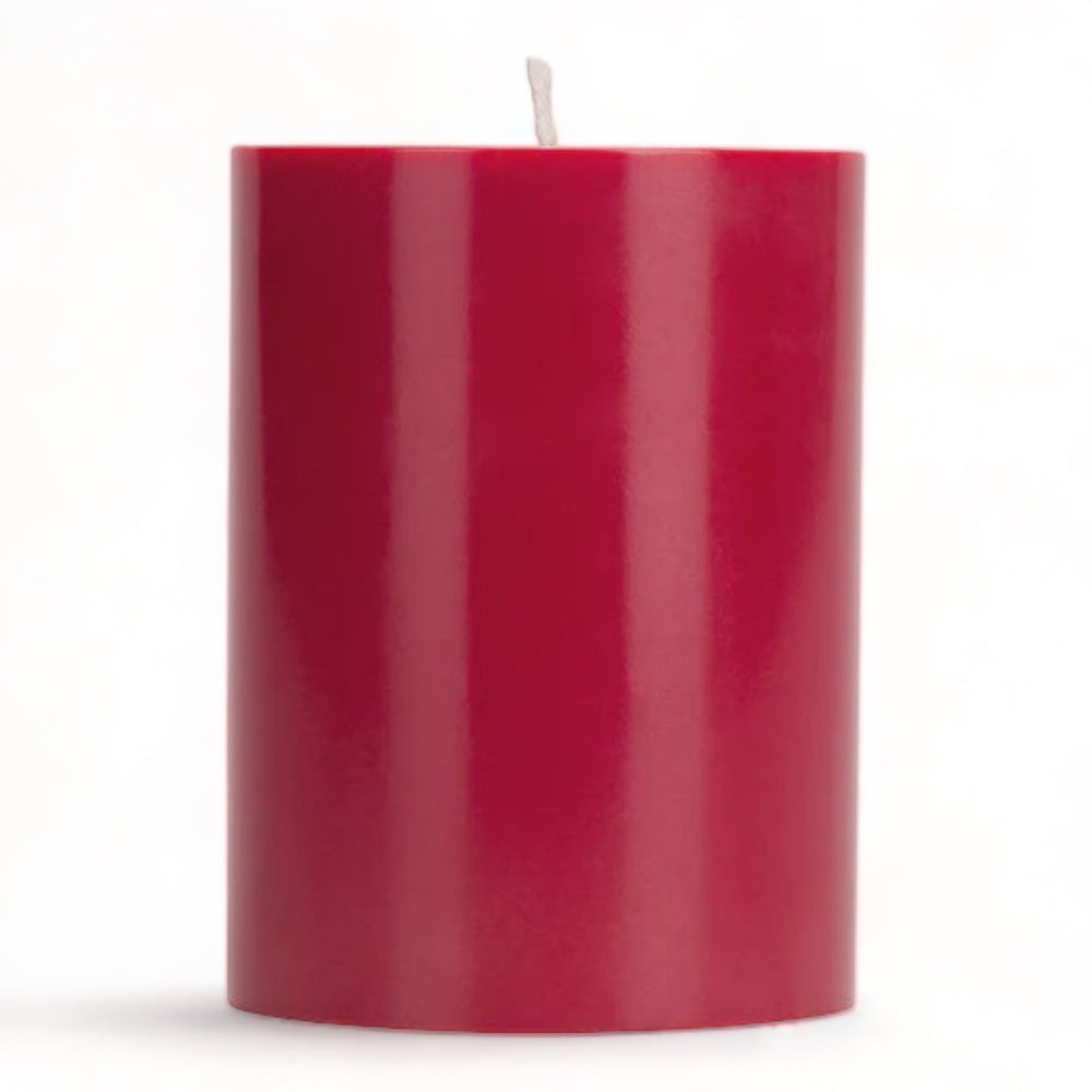 10cm Small SOLID Guardsman Red Pillar Candle