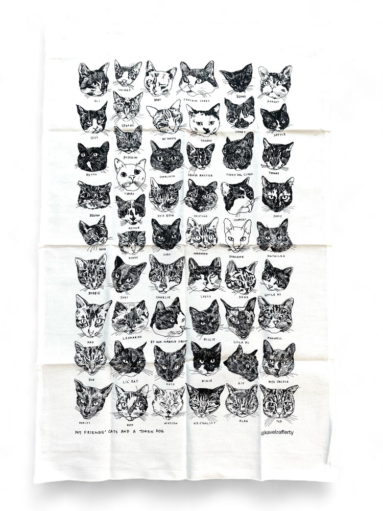 Cats Tea Towel - Kavel Rafferty