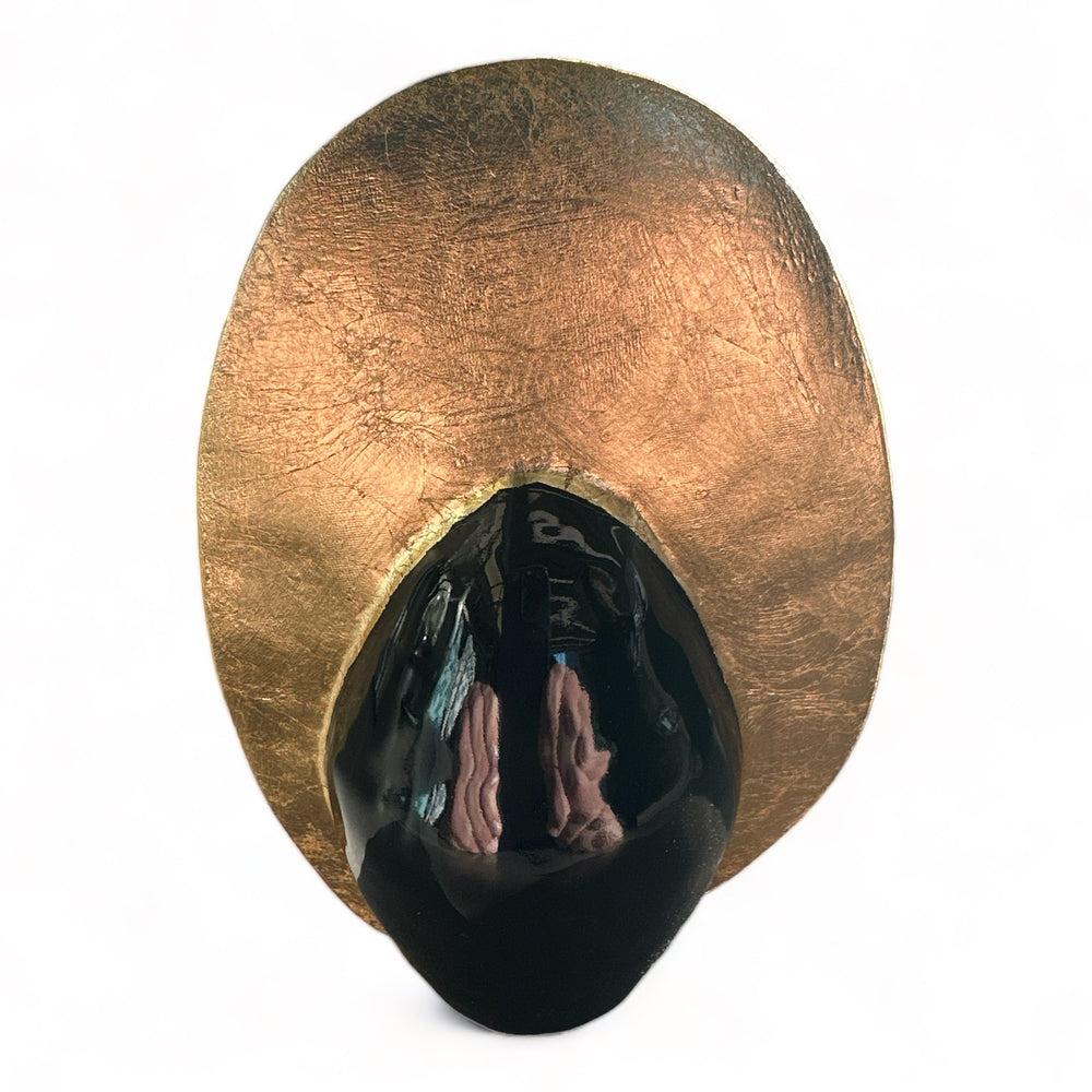 Medium Goddess- Black with Green Face