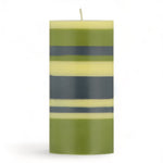 Olive, Indigo And Jasmine Eco Pillar Candle, 15cm