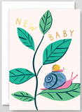New Baby Snails Greetings Card
