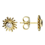 Gold Sun Studs