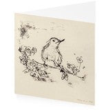 Bird Drawing Tracey Emin Greetings Card