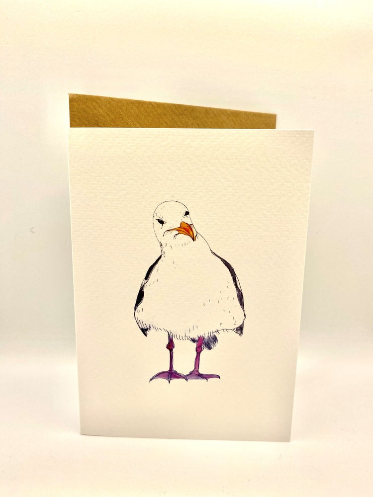 Grumpy Seagull greetings card