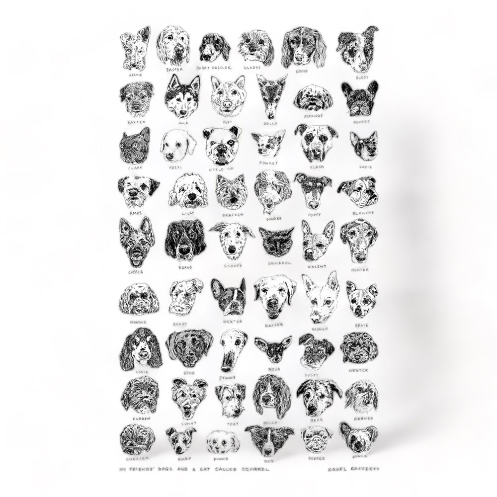 Dogs Tea Towel - Kavel Rafferty