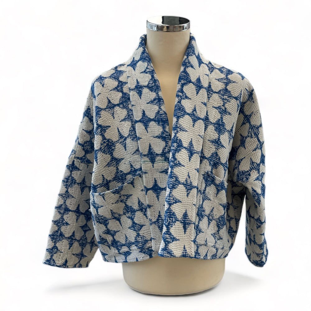 Keshi Kantha Jacket Clover White
